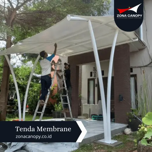 Canoppy Membrane Teras Rumah slipi